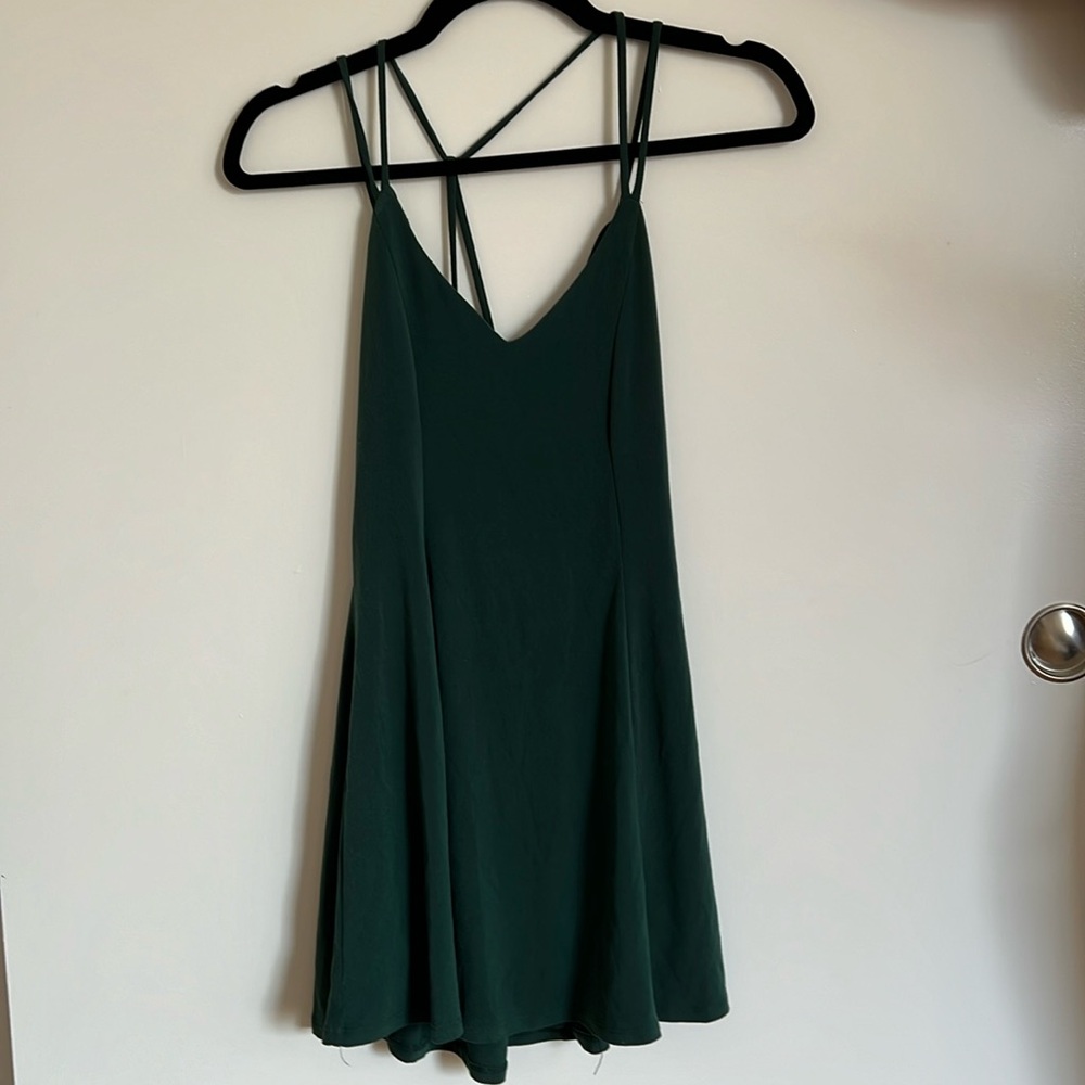 Silence & Noise Green Dress Size Xsmall